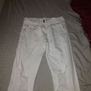 White jeans
